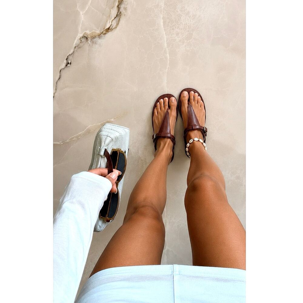 Timberland Earthkeepers Maroon Leather Thong Sandals | Eco Summer Boho Vacation